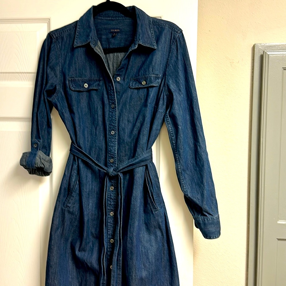 Long sleeve Blue Denim Dress